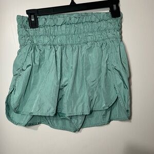 Love Tree Blue Athletic Shorts High-Waisted Design